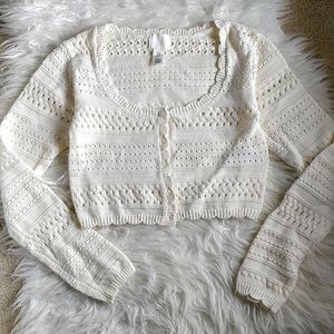 Women cropped cardigan